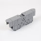 ONKA 70mm2 M8 Screw Rail Connector Terminal Block DIN Rail Terminal with Protective Cover, Gray, 1030045