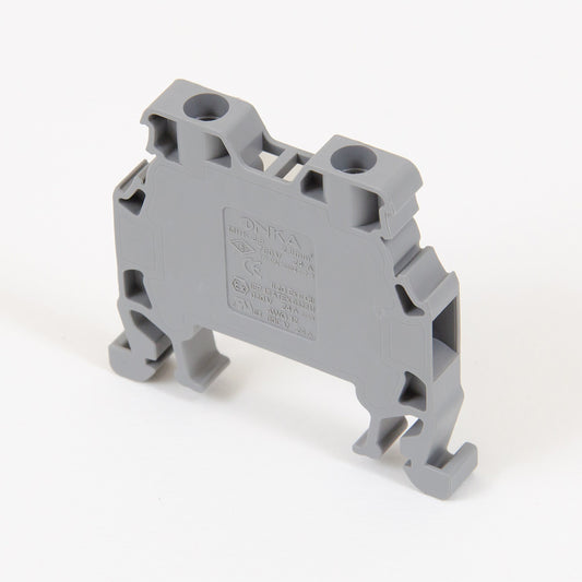 ONKA 2,5mm2 Bloc terminal conector șină cu șurub Terminal șină DIN 2 fire gri, 1010012