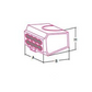 Transparent Push-in cable connector, 2,5 mm², 8 poles