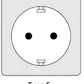 IP44 Compact Box Extension Cable Reel, 5m Cable with 4 Outlets + Thermal/Child Safety, 3x1mm², SCHUKO Grounding Type, PHP-05310-F