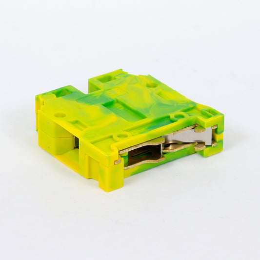 ONKA 35mm2 PE Conector șină cu șurub bloc terminal șină DIN terminal 2 fire gri, 1010533