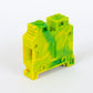 ONKA 35mm2 PE Conector șină cu șurub bloc terminal șină DIN terminal 2 fire gri, 1010533