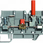ONKA 6mm2 Screw terminal block with DIN rail test terminal 2 wires grey, 1010213