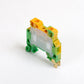 ONKA 4mm2 PE Screw terminal block DIN rail connector 2 wires grey, 1010220