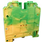ONKA 16mm2 PE Conector șină cu șurub bloc terminal șină DIN terminal 2 fire gri, 1010223