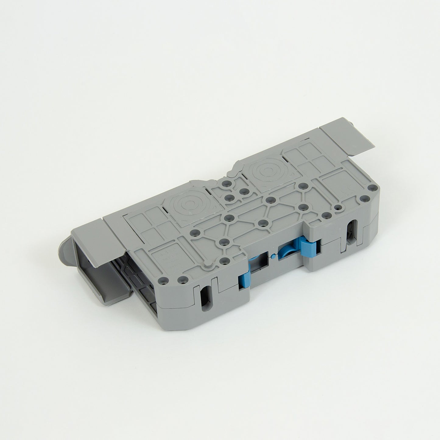 ONKA 95mm2 M8 Screw Rail Connector Terminal Block DIN Rail Terminal with Protective Cover, Gray, 1030059
